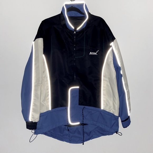 Ader Error Blank Arrow Jumper Glow in the Dark seams 🧵 Windbreaker OS oversize  - Picture 1 of 13